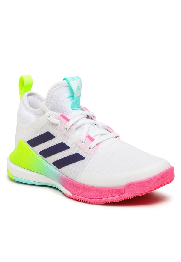 Adidas - Buty adidas Crazyflight Mid Shoes HP3337 Ftwwht/Tmcopr/Flaaqu. Kolor: biały