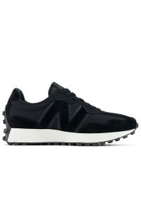 Buty New Balance U327SWB - czarne. Okazja: na co dzień. Zapięcie: sznurówki. Kolor: czarny. Materiał: guma, skóra. Szerokość cholewki: normalna