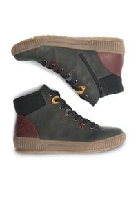 Rieker Trzewiki N0711-54 Zielony. Kolor: zielony. Materiał: syntetyk #8