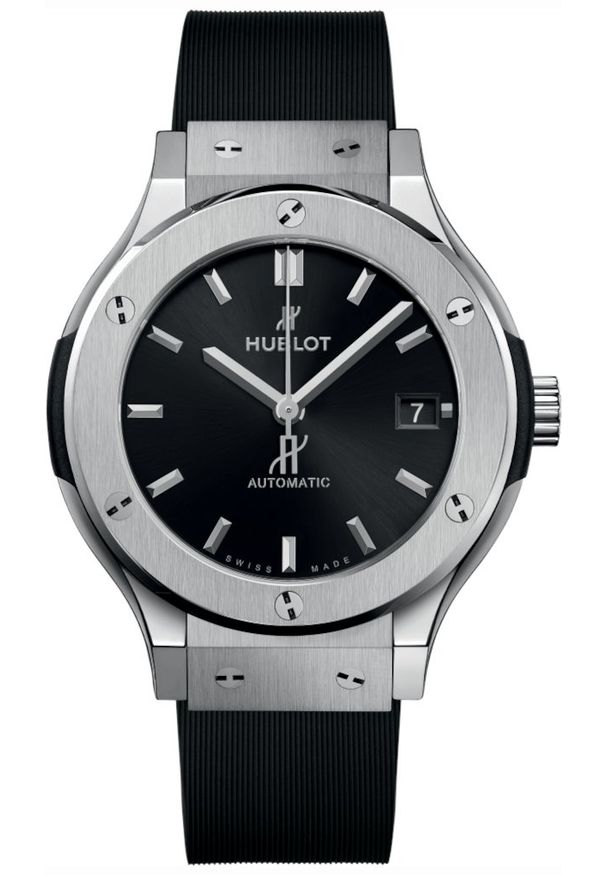 Zegarek HUBLOT 38 MM Classic Fusion 565.NX.1470.RX. Materiał: satyna, guma. Styl: casual, wizytowy