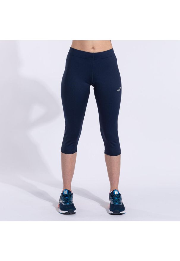 Legginsy do biegania damskie Joma Record III 3/4. Kolor: niebieski. Sport: bieganie