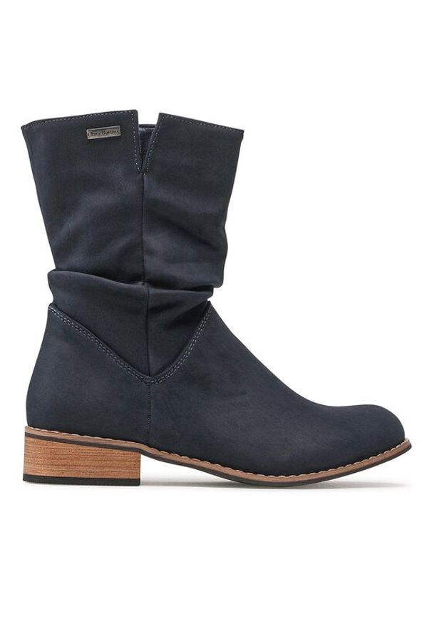 Clara Barson Botki WS14087-02 Granatowy. Kolor: niebieski. Materiał: materiał