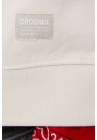 Dr. Denim bluza bawełniana męska kolor beżowy gładka. Kolor: beżowy. Materiał: bawełna, denim. Wzór: gładki