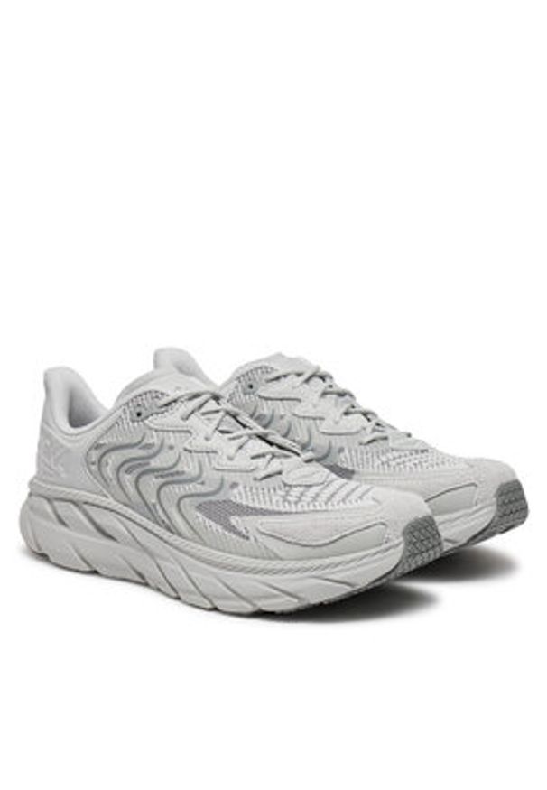 HOKA - Hoka Sneakersy Clifton LS 1141550 Szary. Kolor: szary. Materiał: zamsz, skóra