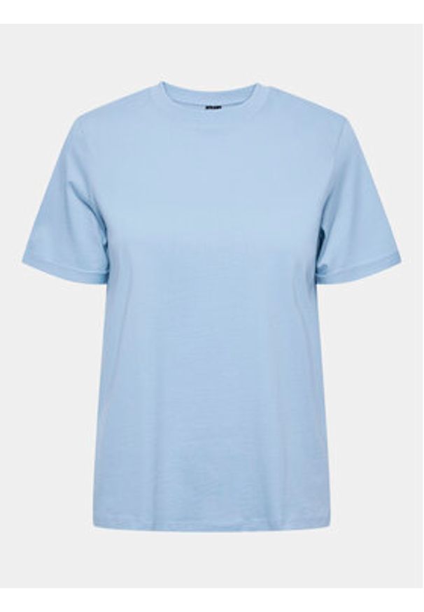 Pieces T-Shirt Ria 17086970 Niebieski Regular Fit. Kolor: niebieski. Materiał: bawełna