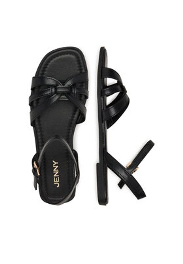 Jenny - JENNY Sandały SXH1385-24 Czarny. Kolor: czarny. Materiał: syntetyk, materiał