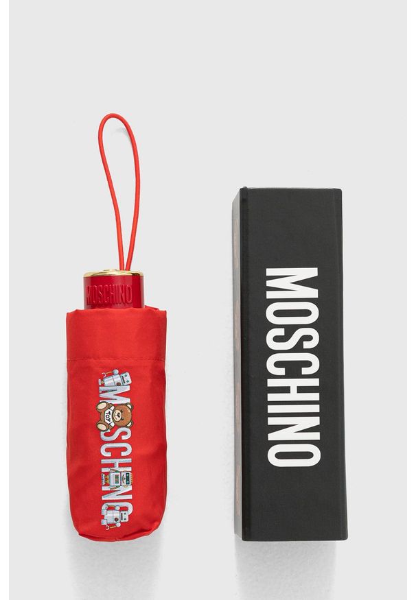 MOSCHINO - Moschino - Parasol. Kolor: czerwony
