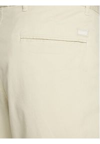 BOSS Szorty materiałowe H-Slice 50540743 Écru Regular Fit. Kolor: kremowy. Materiał: bawełna #7