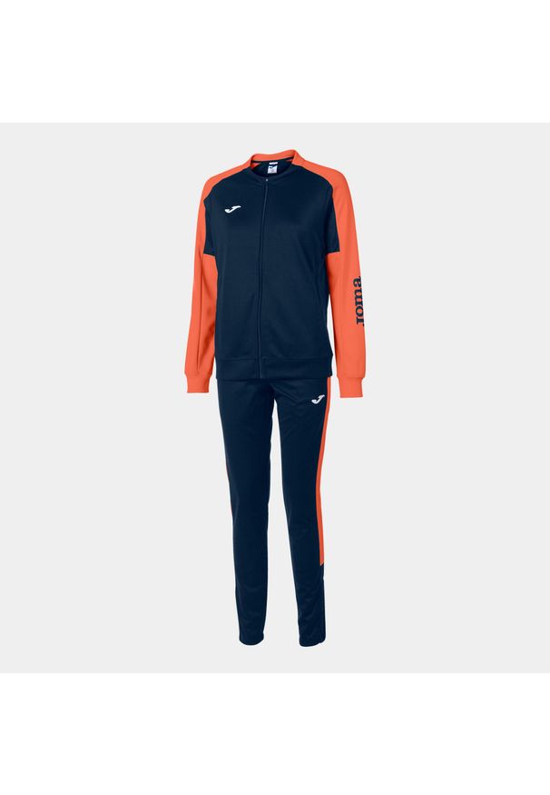 Dres do piłki nożnej damski Joma Eco championship. Kolor: pomarańczowy, niebieski, wielokolorowy. Materiał: dresówka