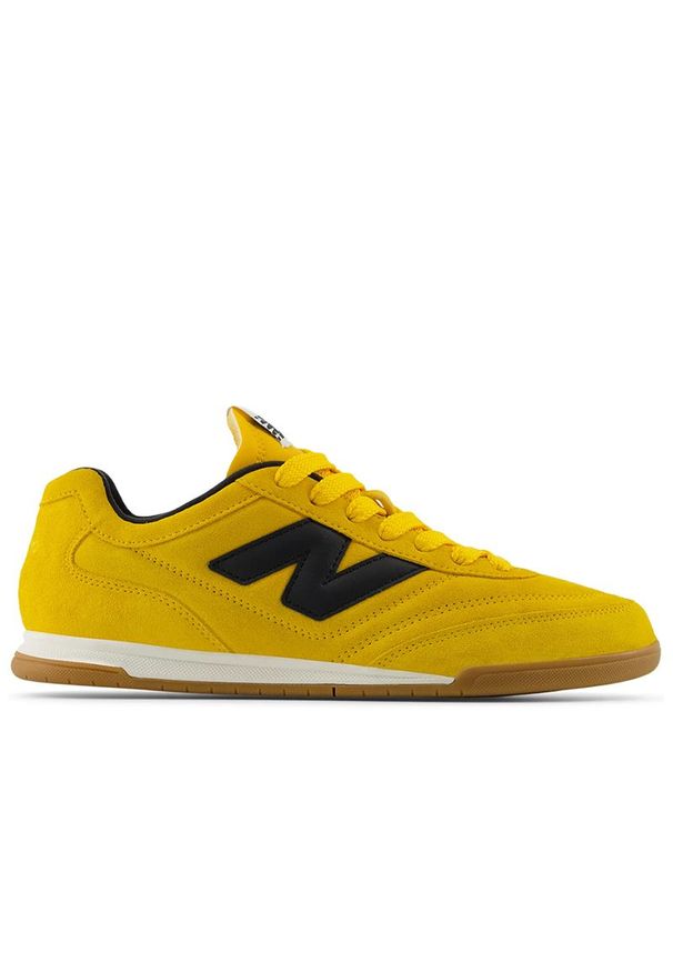 Buty męskie New Balance URC42BC - żółte. Okazja: na co dzień. Kolor: żółty. Materiał: materiał, syntetyk, guma, skóra. Szerokość cholewki: normalna