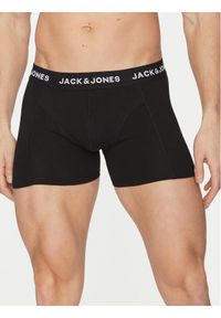 Jack & Jones - Jack&Jones Komplet 3 par bokserek Solid 12254363 Czarny. Kolor: czarny. Materiał: bawełna