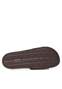 Roxy Klapki ARJL100909 Brązowy. Kolor: brązowy. Materiał: skóra #4