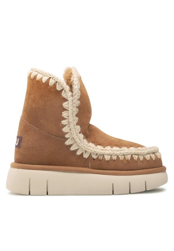 Mou Śniegowce Eskimo 18 FW531002A Brązowy. Kolor: brązowy. Materiał: zamsz, skóra