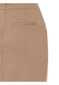 ICHI Spódnica ołówkowa 20118160 Beżowy Slim Fit. Kolor: beżowy