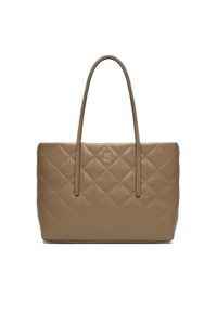 Calvin Klein Torebka Quilted Small Tote LV04F3325G Beżowy. Kolor: beżowy. Materiał: skórzane #1