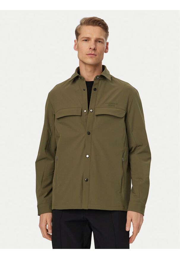 BOSS Koszula PS Spirit70 50560403 Zielony Relaxed Fit. Kolor: zielony. Materiał: syntetyk