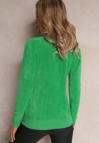 Renee - Zielony Sweter Wełniany Elisabema. Kolor: zielony. Materiał: wełna. Długość rękawa: długi rękaw. Długość: długie. Styl: klasyczny #5