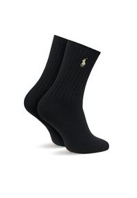 Polo Ralph Lauren Skarpety wysokie damskie 455846847012 Czarny. Kolor: czarny. Materiał: materiał, bawełna #3