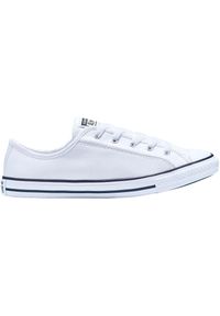 Buty sportowe Converse Chuck Taylor All Star Dainty Leather Low Top. Kolor: biały. Materiał: skóra ekologiczna, materiał. Model: Converse All Star. Sport: skateboard #1