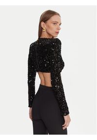 Elisabetta Franchi Body TO-046-57E2-V370 Czarny Slim Fit. Kolor: czarny. Materiał: syntetyk #3