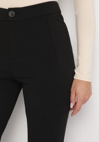 Born2be - Czarne Eleganckie Spodnie z Wiskozą i Wysokim Stanem Tatilira. Okazja: na co dzień. Stan: podwyższony. Kolor: czarny. Materiał: wiskoza. Styl: elegancki #7