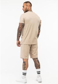 Zestaw koszulka i spodenki Lonsdale Moy. Kolor: beżowy, wielokolorowy, biały. Materiał: dresówka. Sport: fitness #2