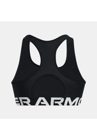 Stanik sportowy damski treningowy Under Armour biustonosz sportowy. Kolor: czarny. Sport: fitness