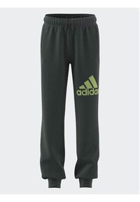 Adidas - adidas Spodnie dresowe Essentials Regular Fit Big Logo Cotton Joggers IJ7069 Szary Regular Fit. Kolor: szary. Materiał: bawełna #3