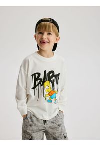 Reserved - Koszulka The Simpsons - złamana biel. Materiał: bawełna, dzianina #1