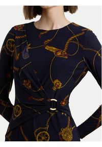 Lauren Ralph Lauren - LAUREN RALPH LAUREN Sukienka codzienna 250957702 Granatowy Slim Fit. Okazja: na co dzień. Kolor: niebieski. Materiał: syntetyk. Typ sukienki: proste. Styl: casual #5