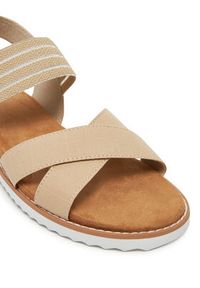 skechers - Skechers Sandały BOBS Desert Kiss-Shore Enough 114130/NAT Beżowy. Kolor: beżowy. Materiał: materiał #6