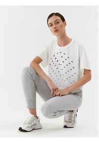 Adidas - adidas Koszulka techniczna BLUV Print Performance IL9577 Biały Loose Fit. Kolor: biały. Materiał: syntetyk. Wzór: nadruk #5