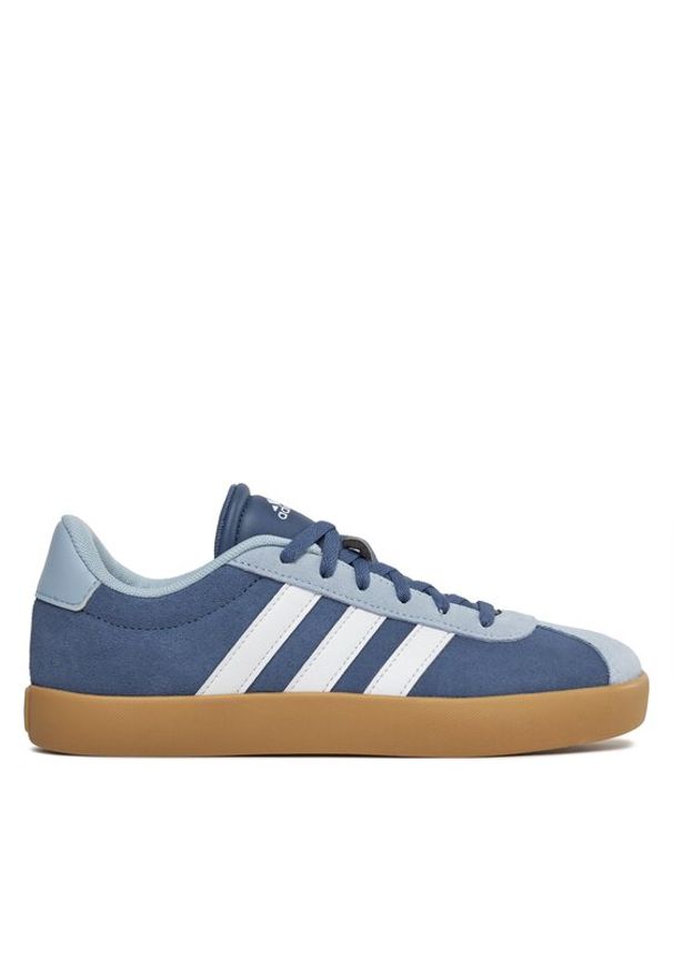 Adidas - adidas Buty Vl Court 3.0 K ID6308 Granatowy. Kolor: niebieski. Materiał: zamsz, skóra