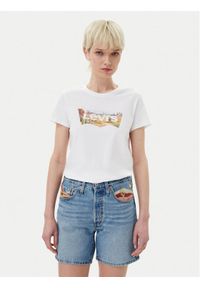 Levi's® T-Shirt 17369-3007 Biały Regular Fit. Kolor: biały. Materiał: bawełna