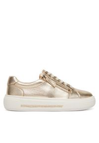Clarks Sneakersy Hollyrose Zip 26185916 Złoty. Kolor: złoty. Materiał: skóra #4