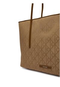 Calvin Klein Torebka Emblem Aop Jacquard LV04F3750G Khaki. Kolor: brązowy #6