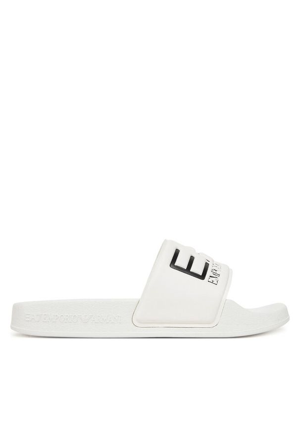 Klapki EA7 Emporio Armani. Kolor: biały