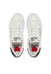 Love Moschino - LOVE MOSCHINO Sneakersy JA15034G1MIA110A Biały. Kolor: biały. Materiał: skóra #4