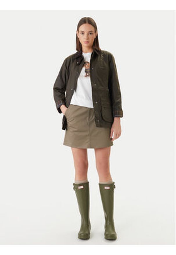 Barbour Kurtka przejściowa Classic Beadnell LWX0668OL71 Zielony Regular Fit. Kolor: zielony. Materiał: bawełna