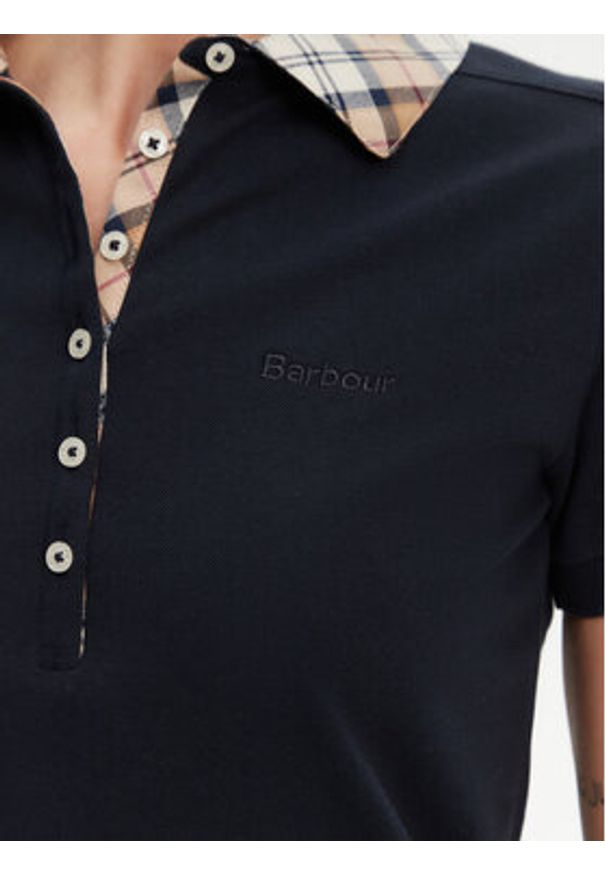Barbour Polo LML0633NY13 Granatowy Regular Fit. Typ kołnierza: polo. Kolor: niebieski. Materiał: bawełna