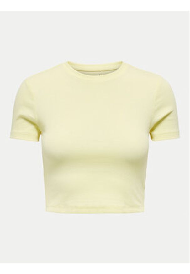 only - ONLY T-Shirt Betty 15311891 Żółty Regular Fit. Kolor: żółty. Materiał: bawełna
