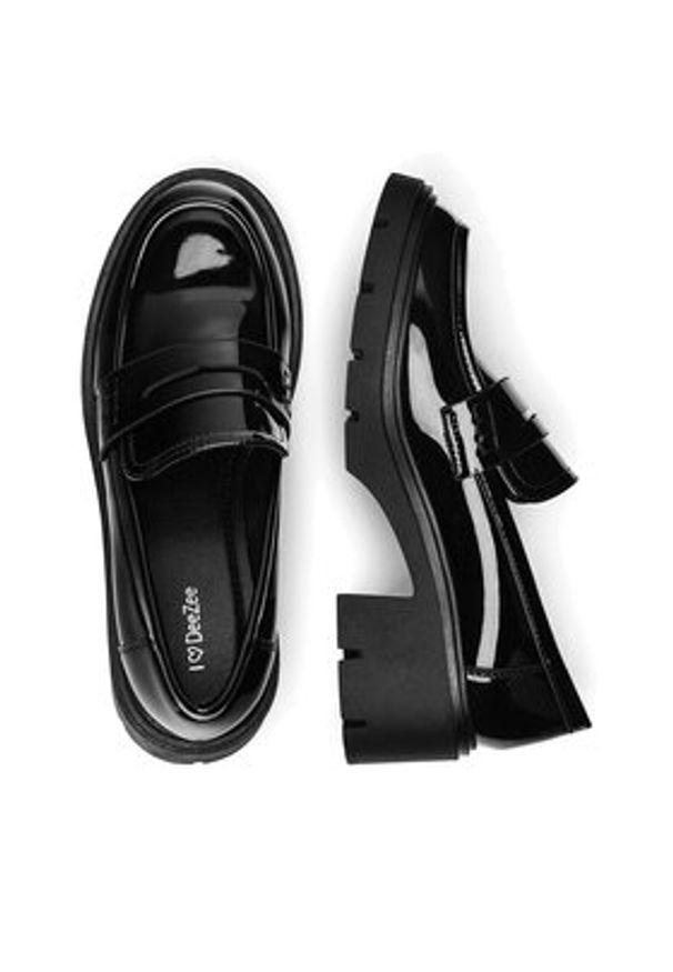 DeeZee Loafersy MIRIANA Czarny. Kolor: czarny. Materiał: syntetyk, materiał