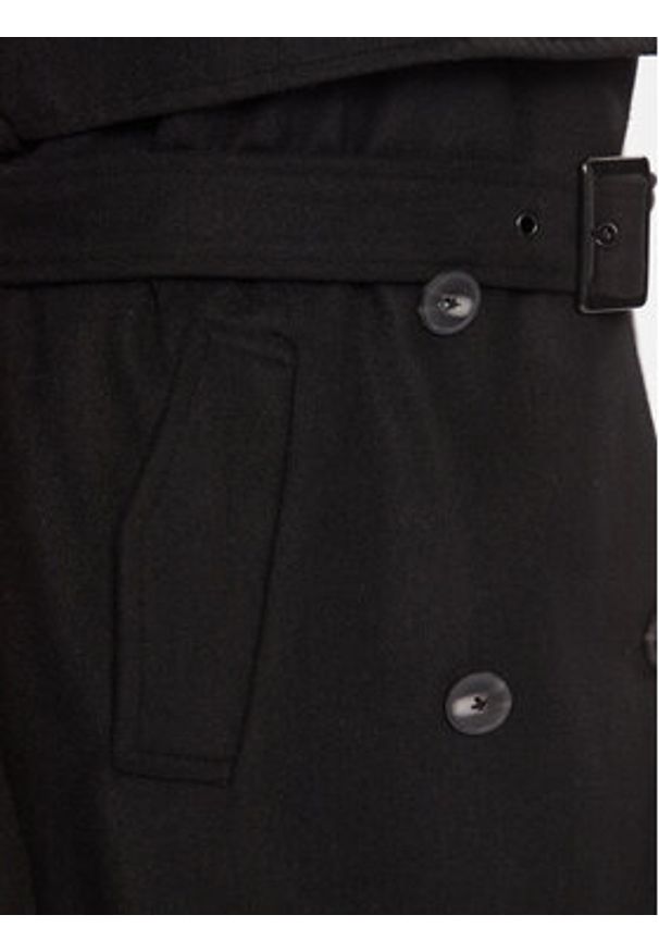 Vero Moda Trencz Janet 10301315 Czarny Regular Fit. Kolor: czarny. Materiał: syntetyk
