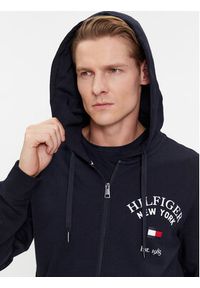 TOMMY HILFIGER - Tommy Hilfiger Bluza Arched Varsity MW0MW33644 Granatowy Regular Fit. Kolor: niebieski. Materiał: bawełna