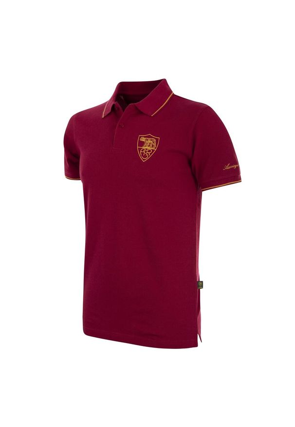 COPA FOOTBALL - Koszulka polo AS Roma Heritage Rosso. Typ kołnierza: polo. Kolor: czerwony. Materiał: materiał. Sport: piłka nożna