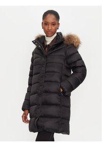 Hetrego - Hetregó Płaszcz zimowy Leonie 8N603M Czarny Regular Fit. Kolor: czarny. Materiał: syntetyk. Sezon: zima