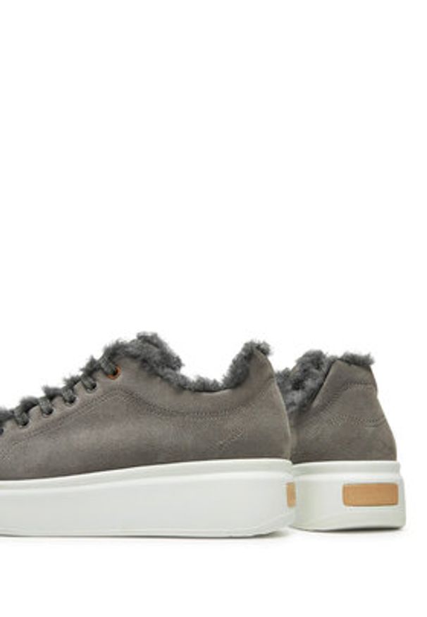 Max Mara Sneakersy TMAXI2 2424766092650 Szary. Kolor: szary. Materiał: skóra