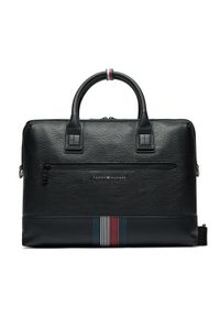 TOMMY HILFIGER - Tommy Hilfiger Torba na laptopa Transit Computer Bag AM0AM12481 Czarny. Kolor: czarny. Materiał: skóra