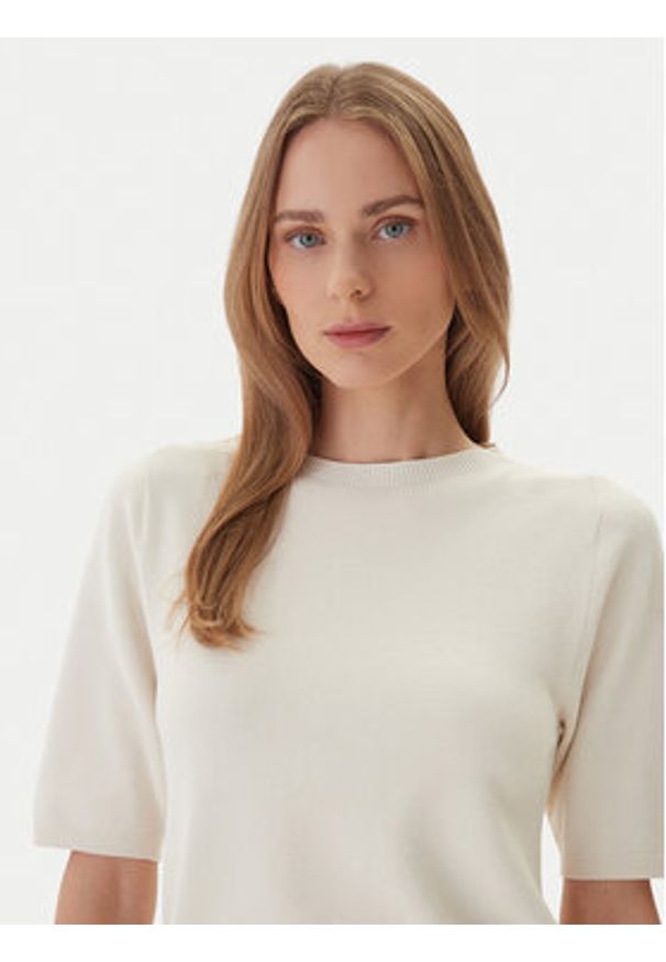 Kontatto Sweter 3M0804C Écru Regular Fit. Materiał: syntetyk