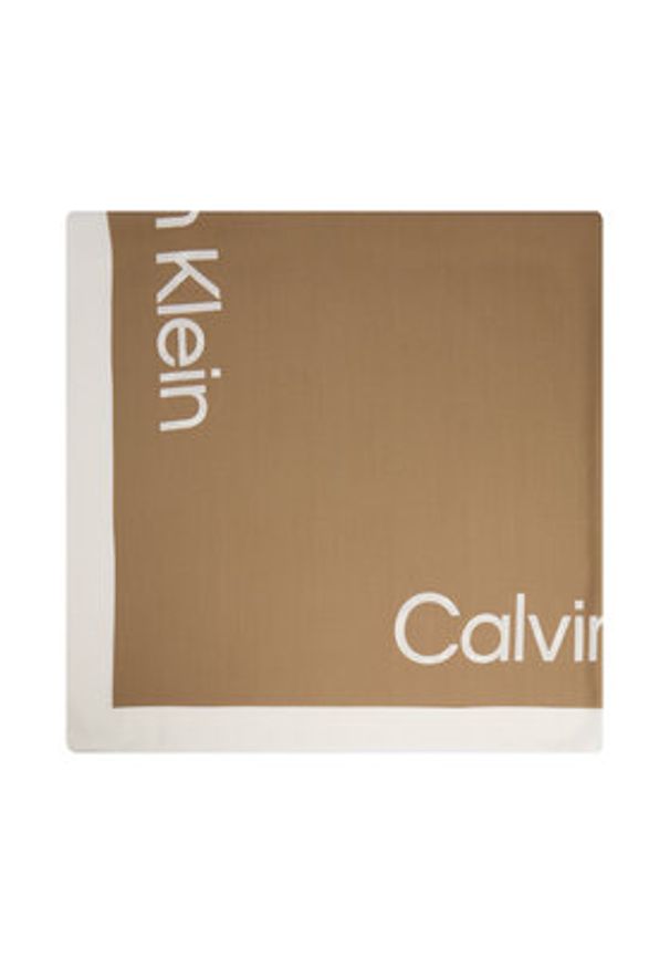 Calvin Klein Chusta K60K612882 Beżowy. Kolor: beżowy. Materiał: wiskoza
